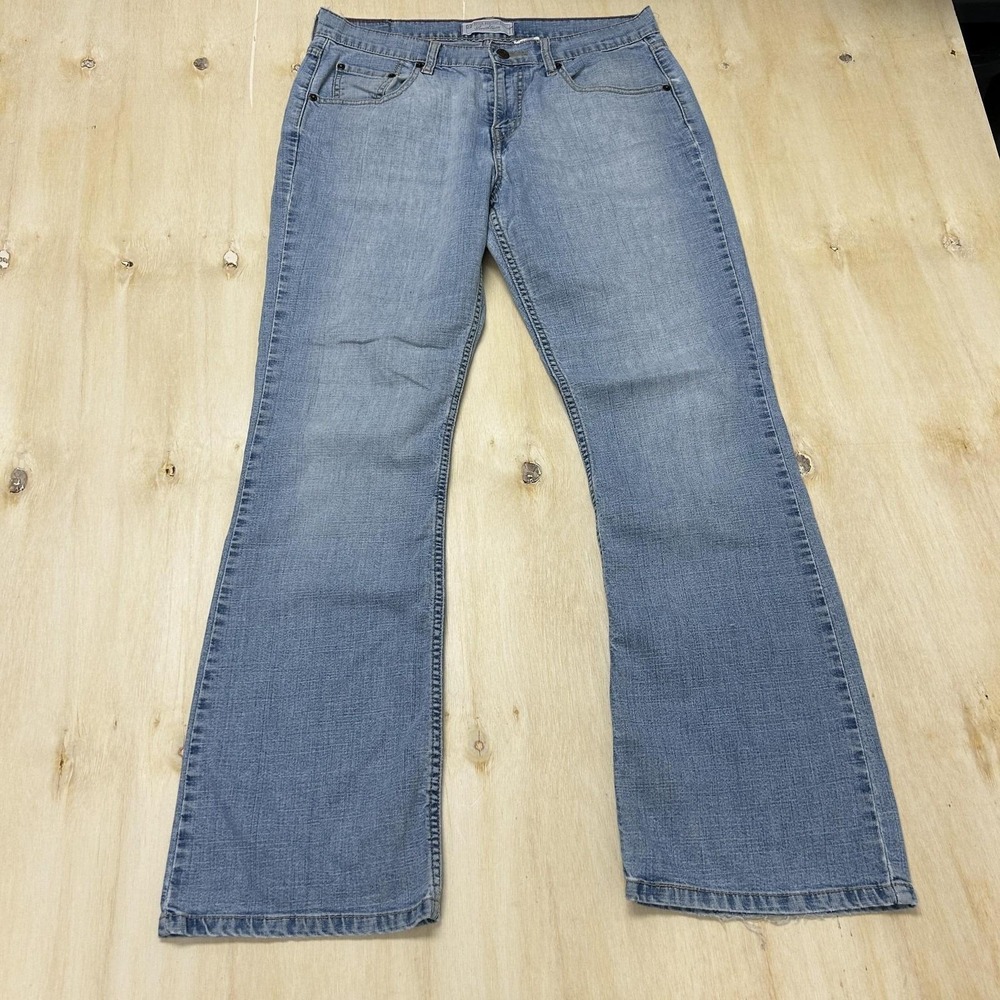 Y2K Signature Levi Strauss Jeans Womens 10 Blue Light Wash Bootcut Stretch